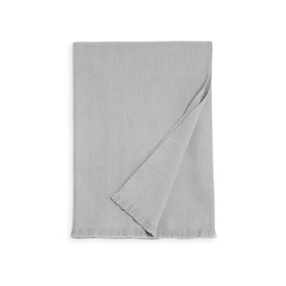 Hudson Park Cashmere/Lambswool Grey Throw, NWT - Picture 7 of 7